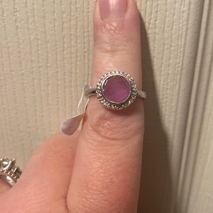 Lavender quartz ring